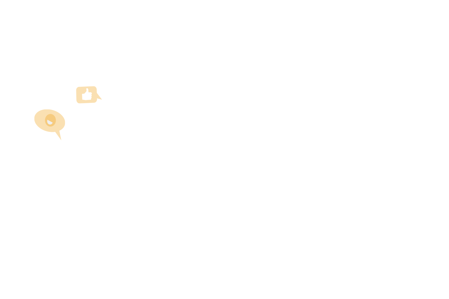 Des confettis emojis "sourire" et "pouce en l'air"