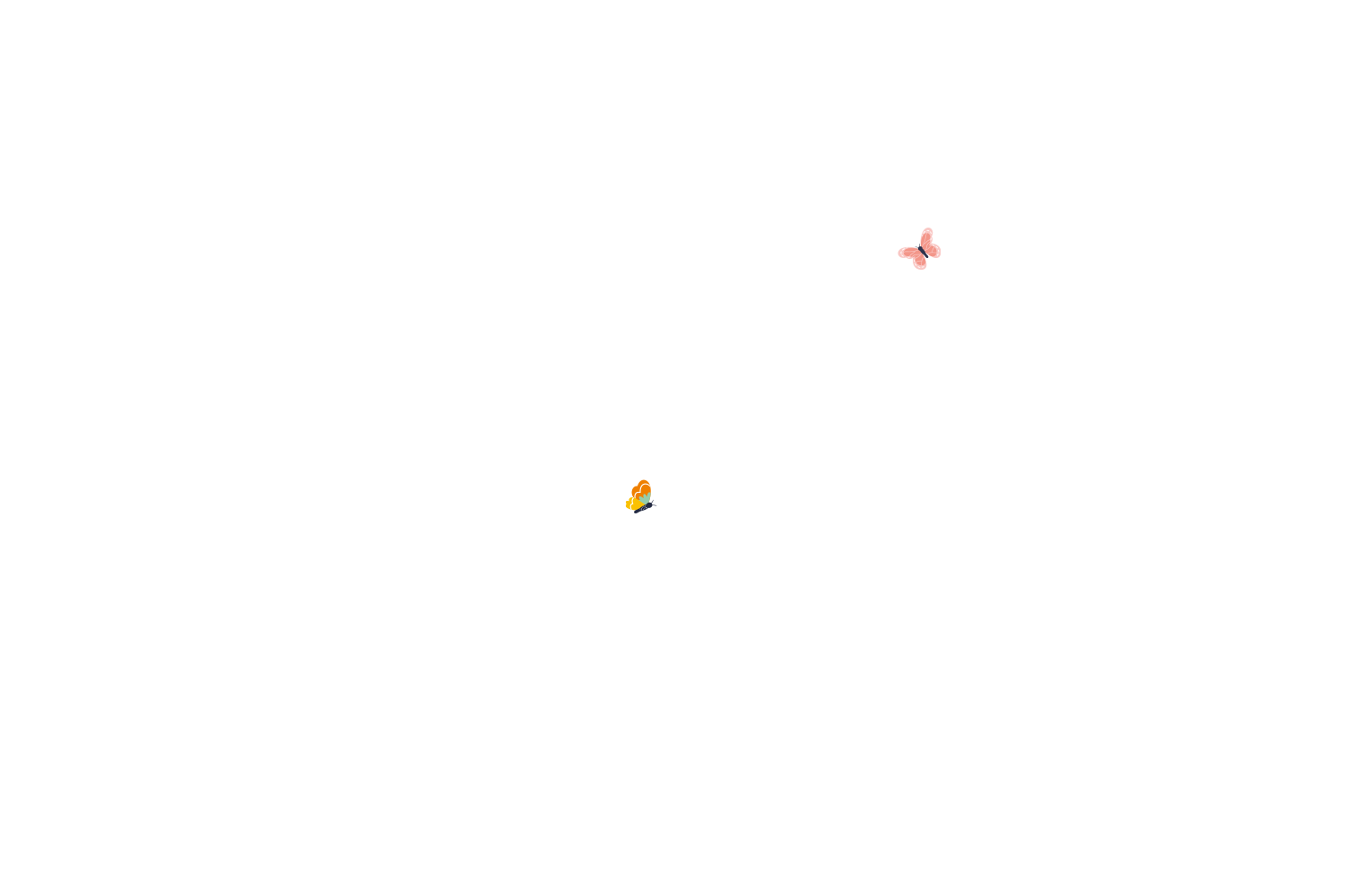 Des papillons