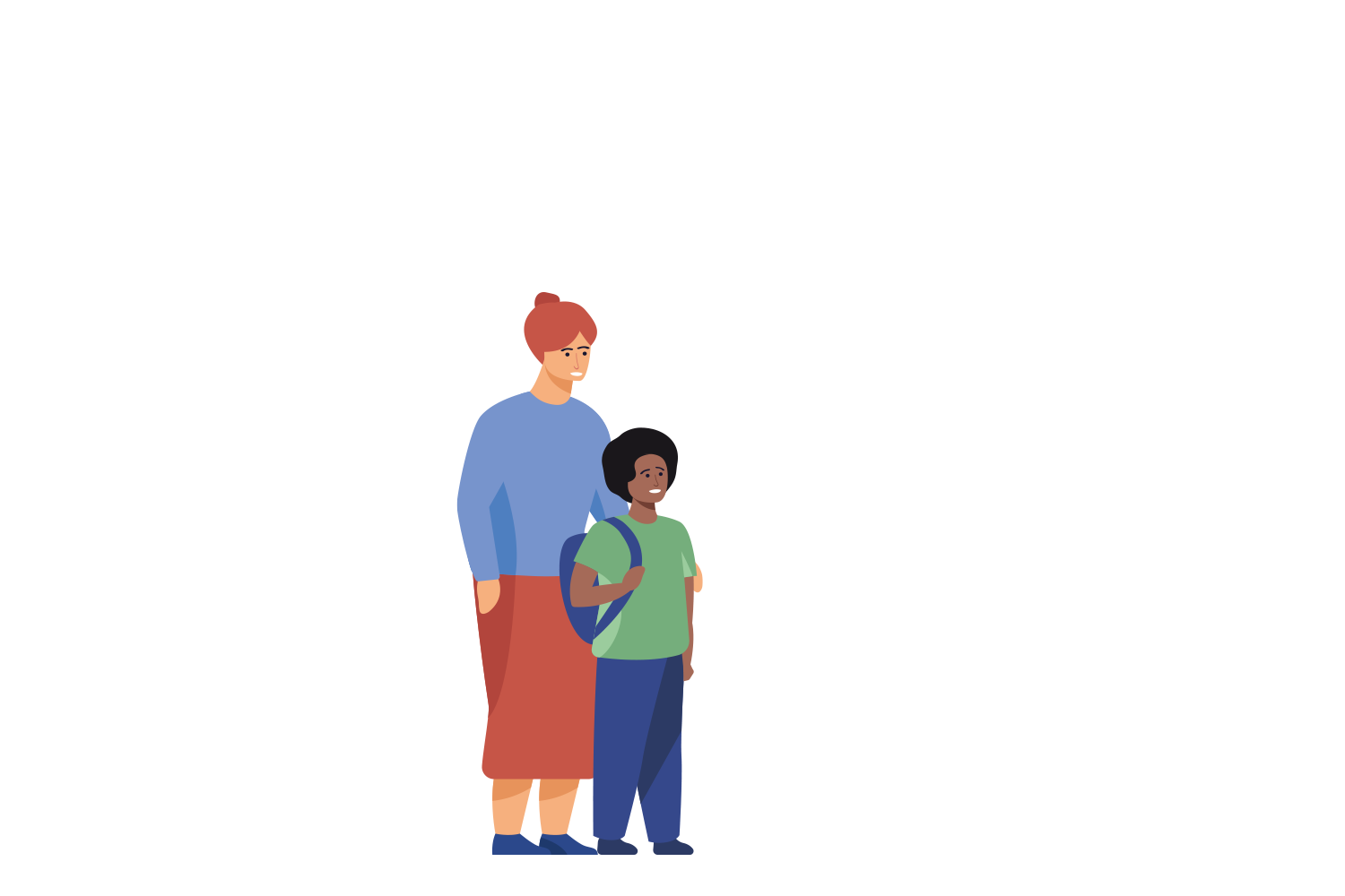 Une femme avec un enfant