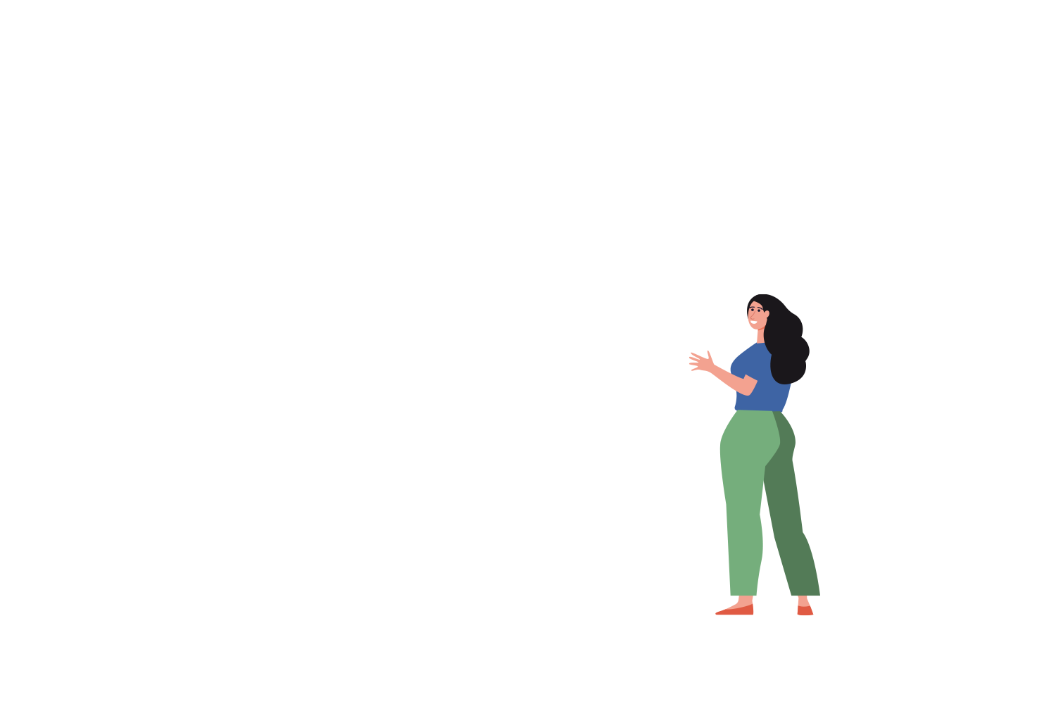 Une femme de profil