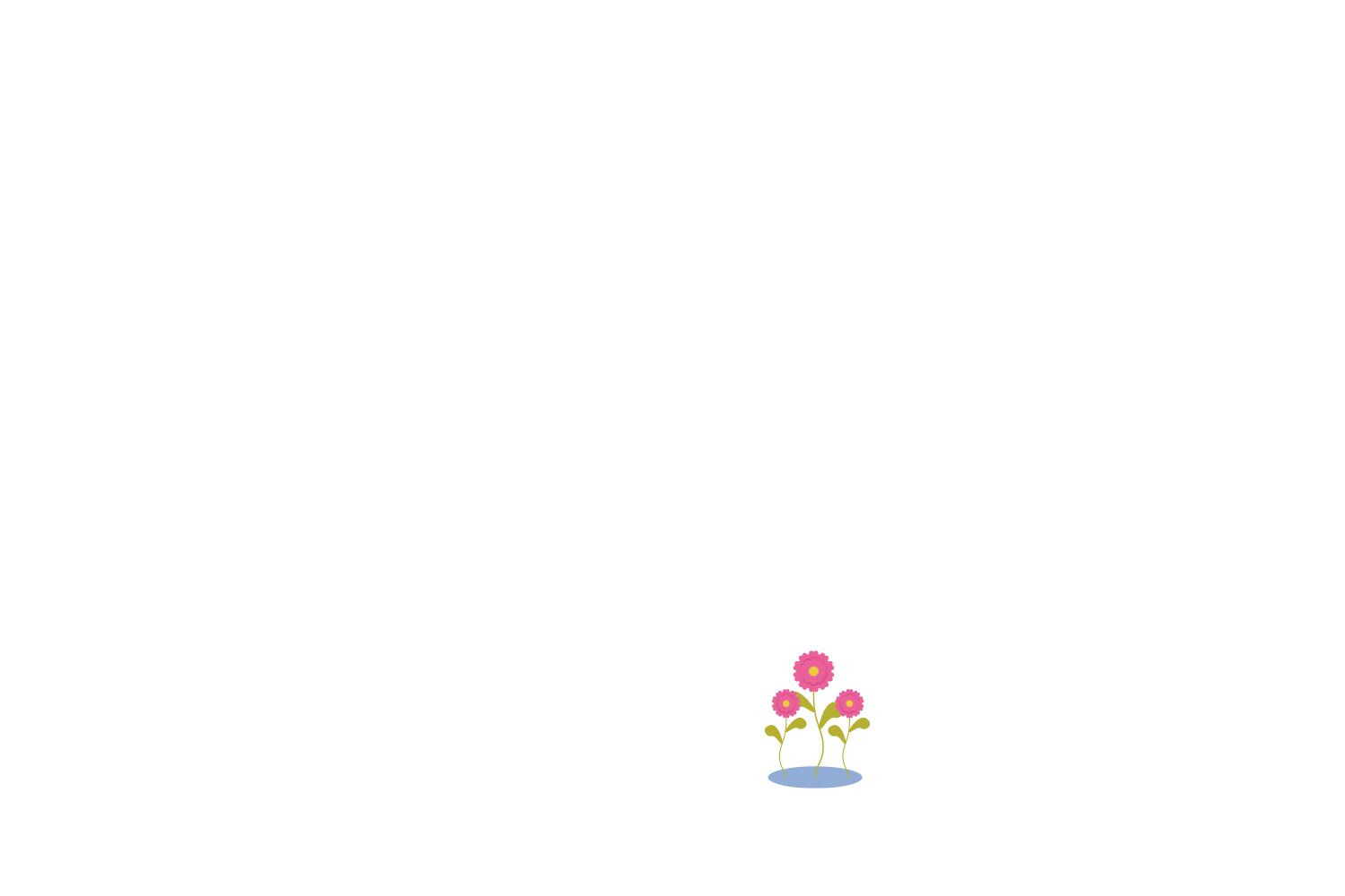Des fleurs roses
