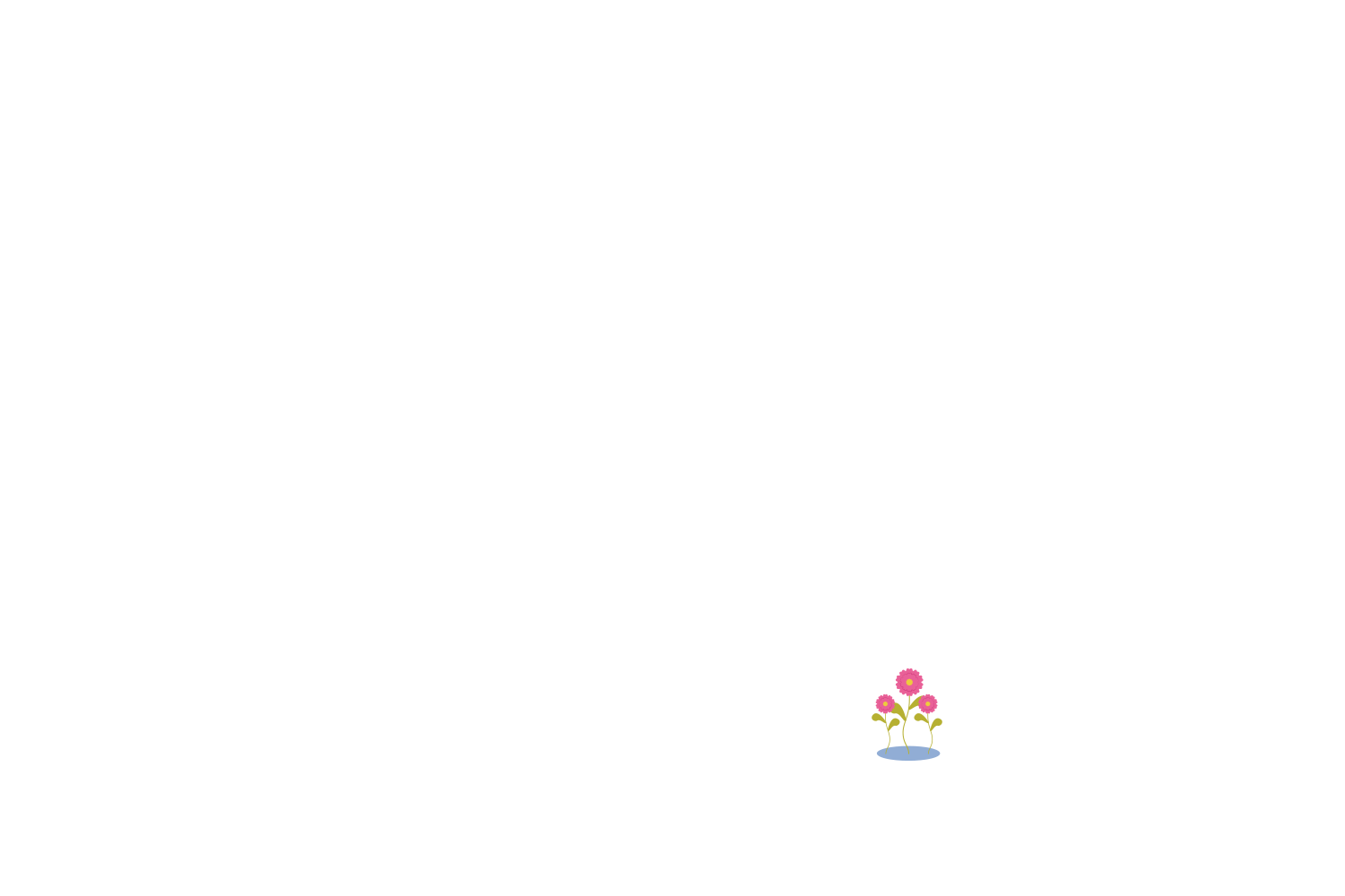Des fleurs roses